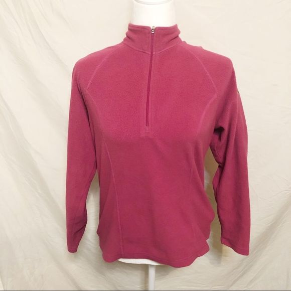 LL Bean Pink Sweater Half Zip - Picture 1 of 4